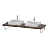 Duravit Konsole L-Cube 80-200x55cm, 2 A., Stä 4.5cm, Nussb dkl.