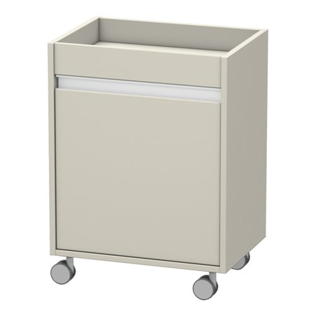 Duravit Rollcontainer Ketho 50x36x67cm, Tür links, Taupe