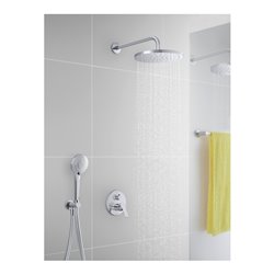 Duravit Fertigset UP-Brause-Einhebelmischer D-Code Keramikmisch., rd, mit Umstellung, chrom