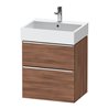 Duravit Waschtischunterschrank D-Neo 58,4x44,2cm, ch/nb N, 1 Schubk., 1 Ausz.