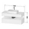 Duravit Waschtischunterschrank Qatego 120x55x60cm, gra m/ta m, Pl, 1 Kast