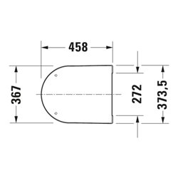 Duravit WC-Sitz Balcoon Überlappend, abn., o Abs, Clay ter ma