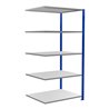 Schulte Anbauregal Steckregal MULTIplus150 2000 x 1000 x 800 mm 5 Fachböden Kreuzstrebe RAL 5010/verzinkt