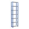Schulte Grundregal Steckregal MULTIplus250 3000 x 750 x 300 mm 7 Fachböden Kreuzstrebe RAL 5010 enzianblau/verzinkt/verzinkt