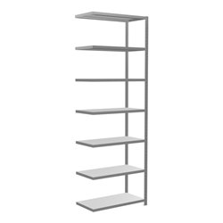 Schulte Anbauregal Steckregal MULTIplus250 3000 x 1000 x 500 mm 7 Fachböden Kreuzstrebe verzinkt