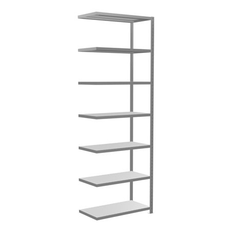 Schulte Anbauregal Steckregal MULTIplus250 3000 x 1000 x 500 mm 7 Fachböden Kreuzstrebe verzinkt