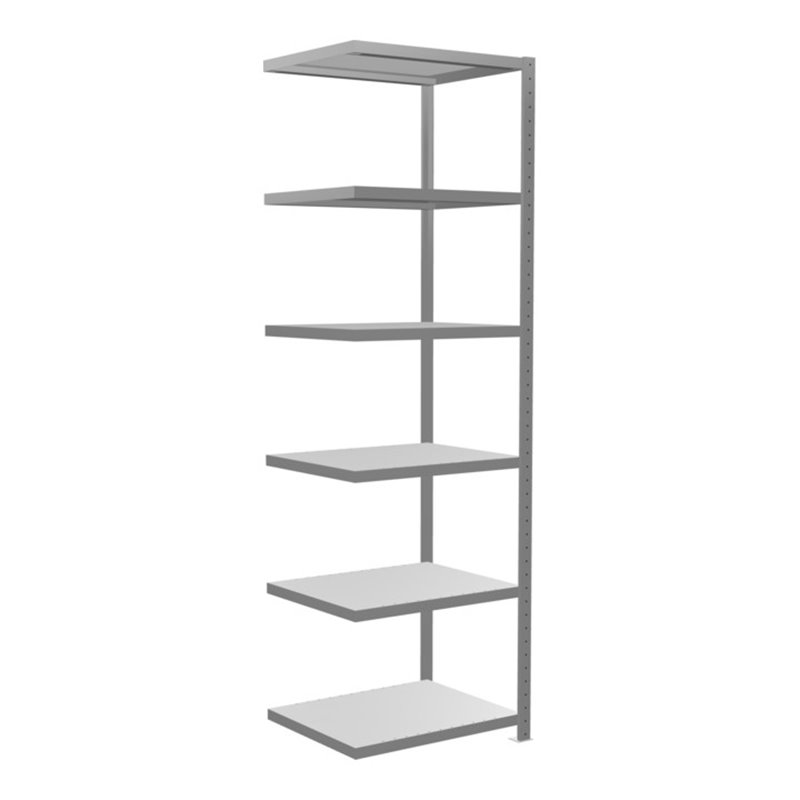 Schulte Anbauregal Steckregal MULTIplus250 2500 x 750 x 600 mm 6 Fachböden Kreuzstrebe verzinkt