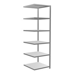 Schulte Anbauregal Steckregal MULTIplus250 2500 x 750 x 800 mm 6 Fachböden Kreuzstrebe verzinkt