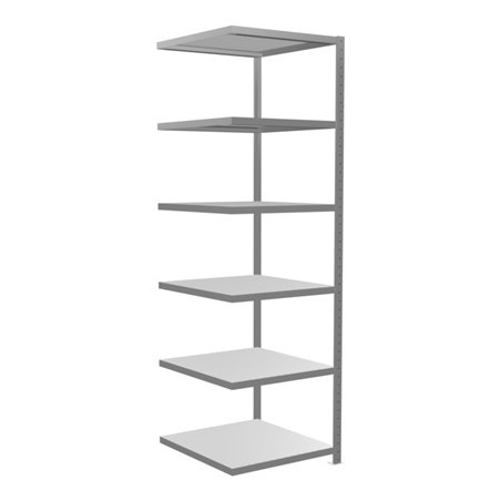 Schulte Anbauregal Steckregal MULTIplus250 2500 x 750 x 800 mm 6 Fachböden Kreuzstrebe verzinkt