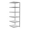 Schulte Anbauregal Steckregal MULTIplus250 2500 x 750 x 800 mm 6 Fachböden Kreuzstrebe verzinkt