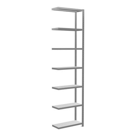 Schulte Anbauregal Steckregal MULTIplus250 3000 x 750 x 300 mm 7 Fachböden Kreuzstrebe verzinkt