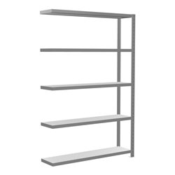 Schulte Anbauregal Steckregal MULTIplus250 2000 x 1300 x 300 mm 5 Fachböden Kreuzstrebe verzinkt