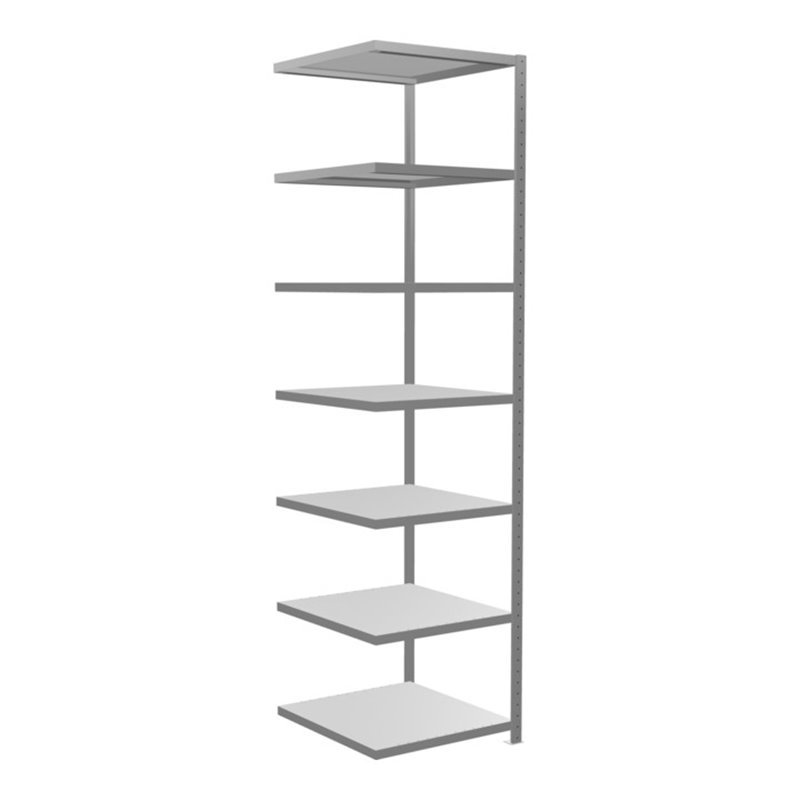 Schulte Anbauregal Steckregal MULTIplus250 3000 x 750 x 800 mm 7 Fachböden Kreuzstrebe verzinkt