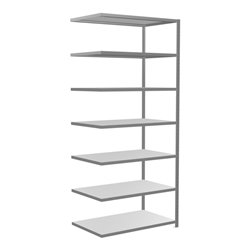 Schulte Anbauregal Steckregal MULTIplus250 3000 x 1300 x 800 mm 7 Fachböden Kreuzstrebe verzinkt