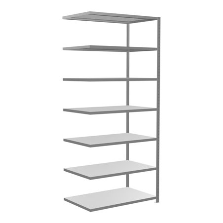 Schulte Anbauregal Steckregal MULTIplus250 3000 x 1300 x 800 mm 7 Fachböden Kreuzstrebe verzinkt