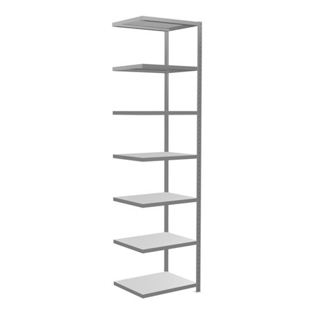 Schulte Anbauregal Steckregal MULTIplus250 3000 x 750 x 600 mm 7 Fachböden Kreuzstrebe verzinkt