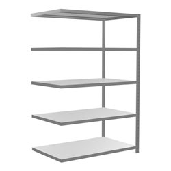 Schulte Anbauregal Steckregal MULTIplus250 2000 x 1300 x 800 mm 5 Fachböden Kreuzstrebe verzinkt