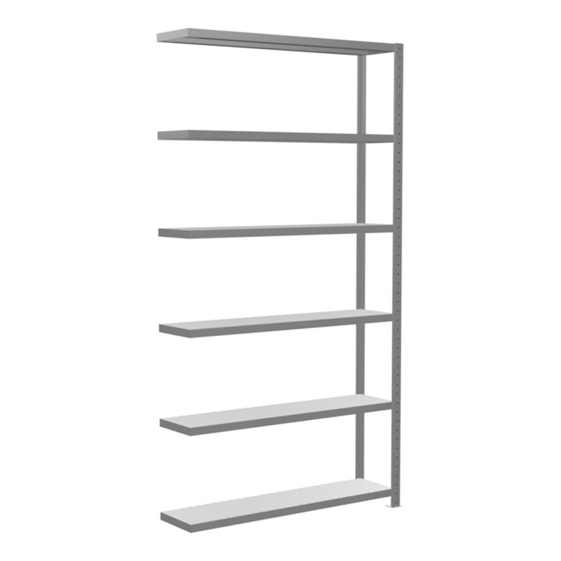 Schulte Anbauregal Steckregal MULTIplus250 2500 x 1300 x 300 mm 6 Fachböden Kreuzstrebe verzinkt