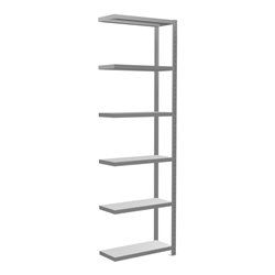 Schulte Anbauregal Steckregal MULTIplus250 2500 x 750 x 300 mm 6 Fachböden Kreuzstrebe verzinkt
