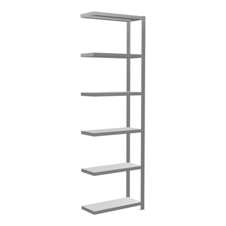 Schulte Anbauregal Steckregal MULTIplus250 2500 x 750 x 300 mm 6 Fachböden Kreuzstrebe verzinkt