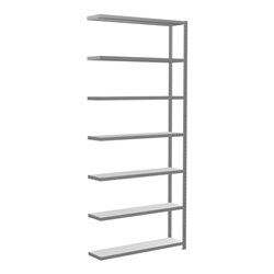 Schulte Anbauregal Steckregal MULTIplus250 3000 x 1300 x 300 mm 7 Fachböden Kreuzstrebe verzinkt