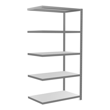 Schulte Anbauregal Steckregal MULTIplus250 2000 x 1000 x 600 mm 5 Fachböden Kreuzstrebe verzinkt