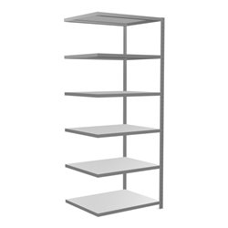 Schulte Anbauregal Steckregal MULTIplus250 2500 x 1000 x 800 mm 6 Fachböden Kreuzstrebe verzinkt