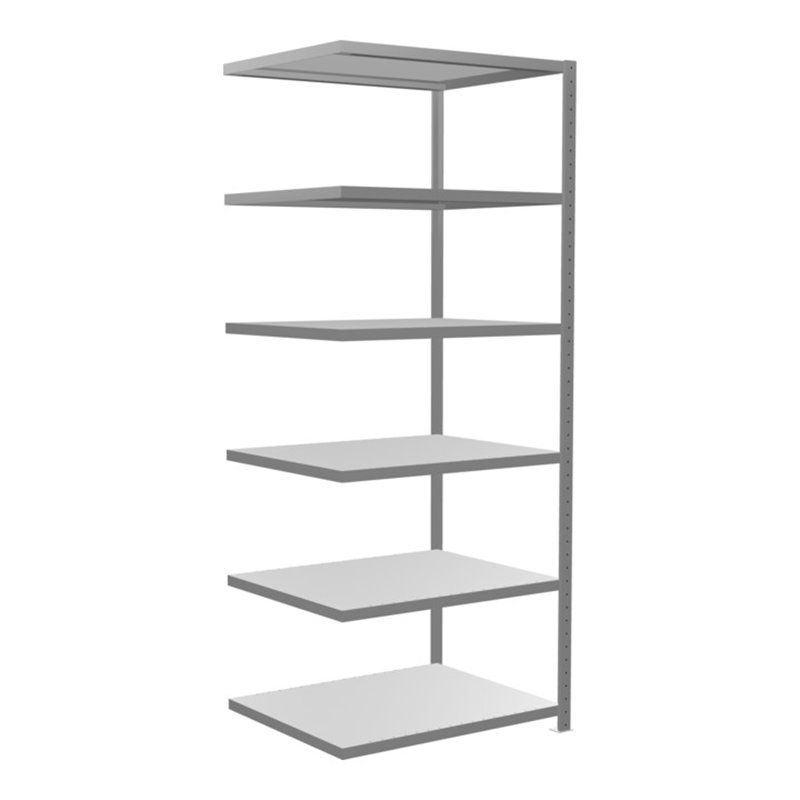 Schulte Anbauregal Steckregal MULTIplus250 2500 x 1000 x 800 mm 6 Fachböden Kreuzstrebe verzinkt