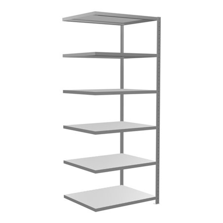 Schulte Anbauregal Steckregal MULTIplus250 2500 x 1000 x 800 mm 6 Fachböden Kreuzstrebe verzinkt