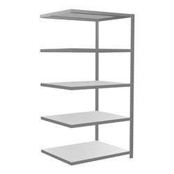 Schulte Anbauregal Steckregal MULTIplus250 2000 x 1000 x 800 mm 5 Fachböden Kreuzstrebe verzinkt