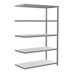 Schulte Anbauregal Steckregal MULTIplus250 2000 x 1300 x 600 mm 5 Fachböden Kreuzstrebe verzinkt