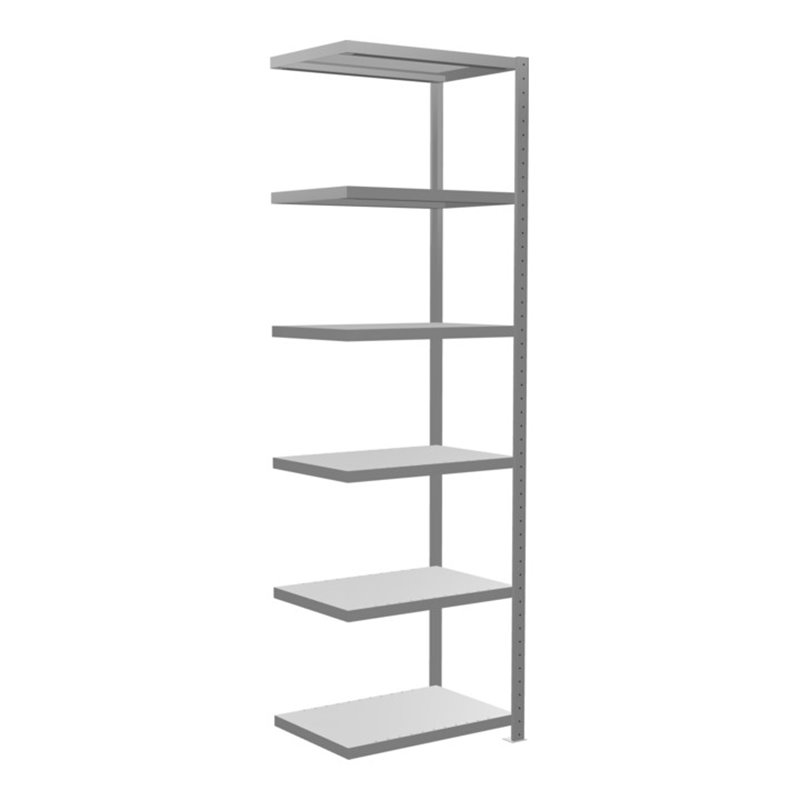Schulte Anbauregal Steckregal MULTIplus250 2500 x 750 x 500 mm 6 Fachböden Kreuzstrebe verzinkt