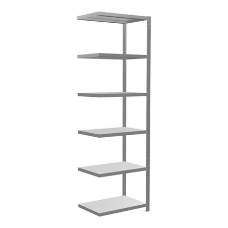 Schulte Anbauregal Steckregal MULTIplus250 2500 x 750 x 500 mm 6 Fachböden Kreuzstrebe verzinkt