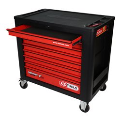 KS Tools PERFORMANCEplus P20 SCHWARZ/ROT Werkstattwagen mit 8 Schubladen