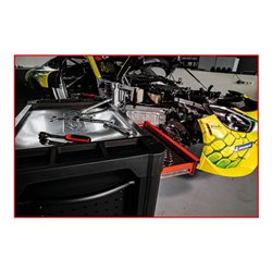 KS Tools PERFORMANCEplus P25 SCHWARZ/ROT Werkstattwagen mit 8 Schubladen