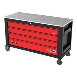 KS Tools PERFORMANCEplus P40 SCHWARZ/ROT Werkstattwagen mit 4 Schubladen