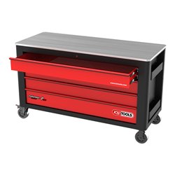KS Tools PERFORMANCEplus P40 SCHWARZ/ROT Werkstattwagen mit 4 Schubladen