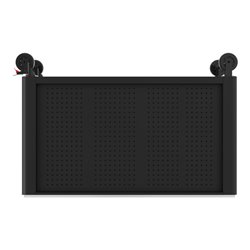 KS Tools PERFORMANCEplus P45 SCHWARZ/ROT Werkstattwagen mit 14 Schubladen