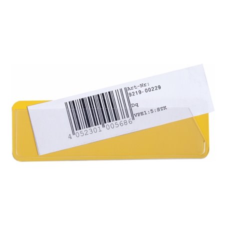 Eichner Selbstklebende Einsteckhüllen 31 x 100 mm gelb