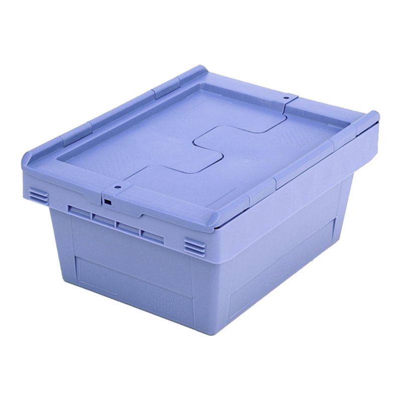 Bito Mehrwegbehälter mit Deckel/Bügel/Kufe / MBD43171 L400xB300xH190 mm, taubenblau