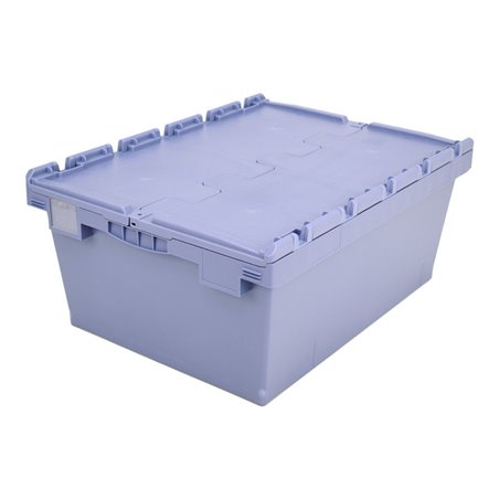 Bito Mehrwegbehälter mit Deckel/Bügel/Kufe / MBD86321 L800xB600xH353 mm, taubenblau