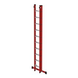 MUNK Kunststoff-Schiebe/Seilzugleiter 2-teilig Standtraverse 2 x 10 Sprossen