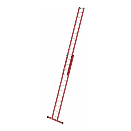 MUNK Kunststoff-Schiebe/Seilzugleiter 2-teilig Standtraverse 2 x 12 Sprossen
