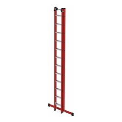 MUNK Kunststoff-Schiebe/Seilzugleiter 2-teilig Standtraverse 2 x 12 Sprossen