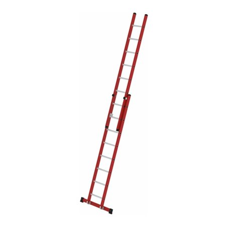 MUNK Kunststoff-Schiebe/Seilzugleiter 2-teilig Standtraverse 2 x 8 Sprossen