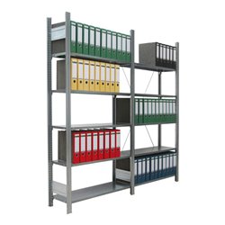 Regalwerk BERT Ordnerregal Anbaufeld HxBxT 2325x1005x600mm 6 Fachböden & 6 Ebenen