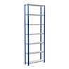 Schulte Grundregal Steckregal MULTIplus85 3000 x 1000 x 300 mm 7 Fachböden Kreuzstrebe RAL 5010 enzianblau