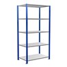 Schulte Grundregal Steckregal MULTIplus85 2000 x 1000 x 600 mm 5 Fachböden Kreuzstrebe RAL 5010 enzianblau