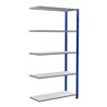 Schulte Anbauregal Steckregal MULTIplus85 2000 x 1000 x 400 mm 5 Fachböden Kreuzstrebe RAL 5010 enzianblau