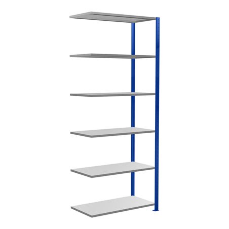 Schulte Anbauregal Steckregal MULTIplus85 2500 x 1000 x 500 mm 6 Fachböden Kreuzstrebe RAL 5010 enzianblau